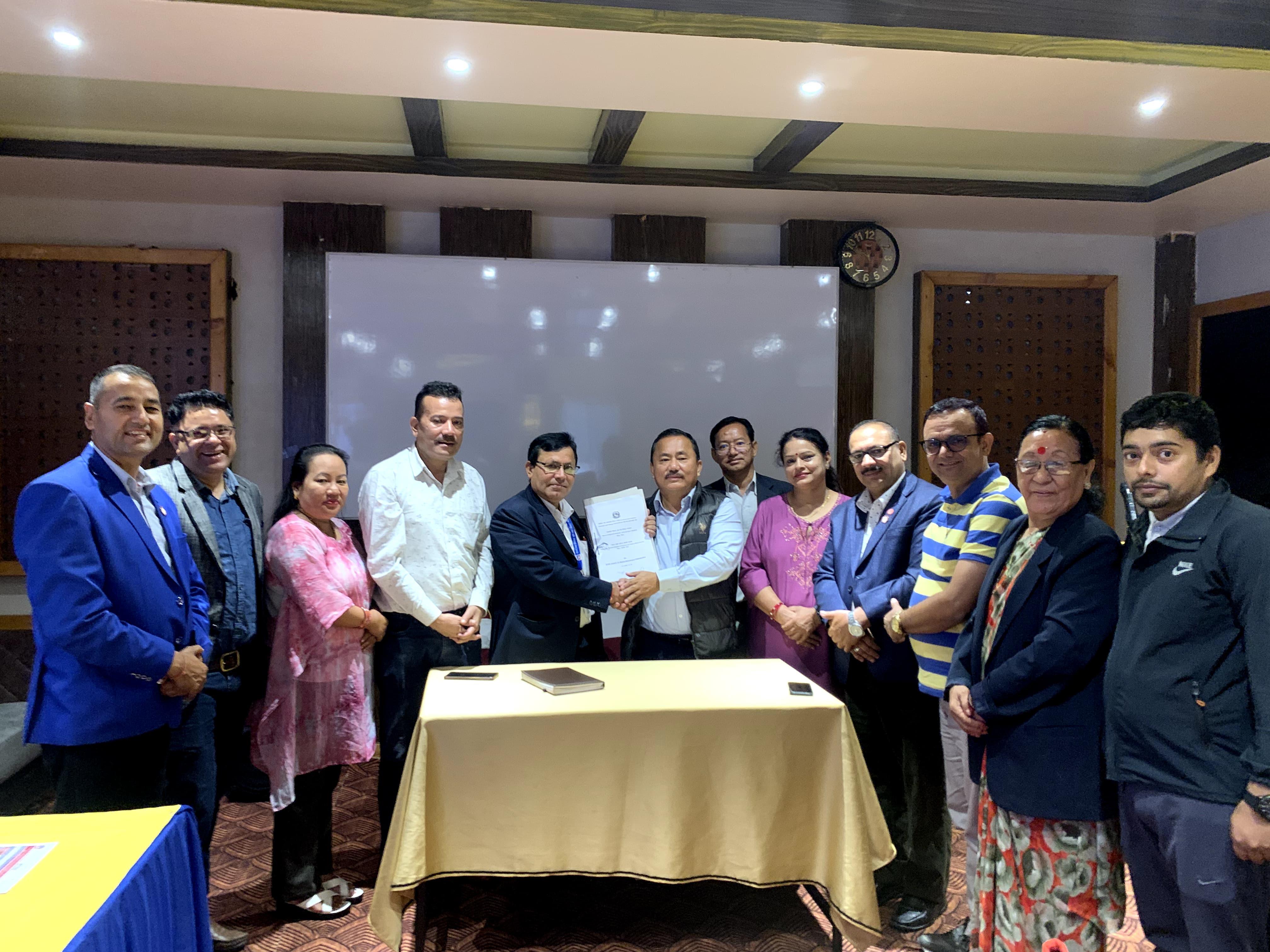 नेपाल उद्योग वाणिज्य महासंघ गण्डकी प्रदेश र समाजिक विकास, युवा तथा खेलकुद मन्त्रालय विच समझदारी पत्रमा हस्ताक्षर :